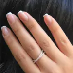 انگشتر نقره زنانه جی تی ای (GTA) مدل ضربدری