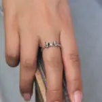 انگشتر نقره زنانه جی تی ای (GTA) مدل پاپیون - تصویر 3