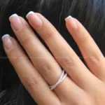 انگشتر نقره زنانه جی تی ای (GTA) مدل ضربدری