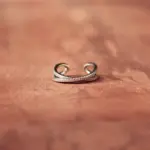 انگشتر نقره زنانه جی تی ای (GTA) مدل ضربدری - تصویر 4