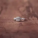 انگشتر نقره زنانه جی تی ای GTA مدل باگت و گل