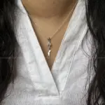پلاک نقره زنانه جی تی ای (GTA) مدل دختر بادکنکی